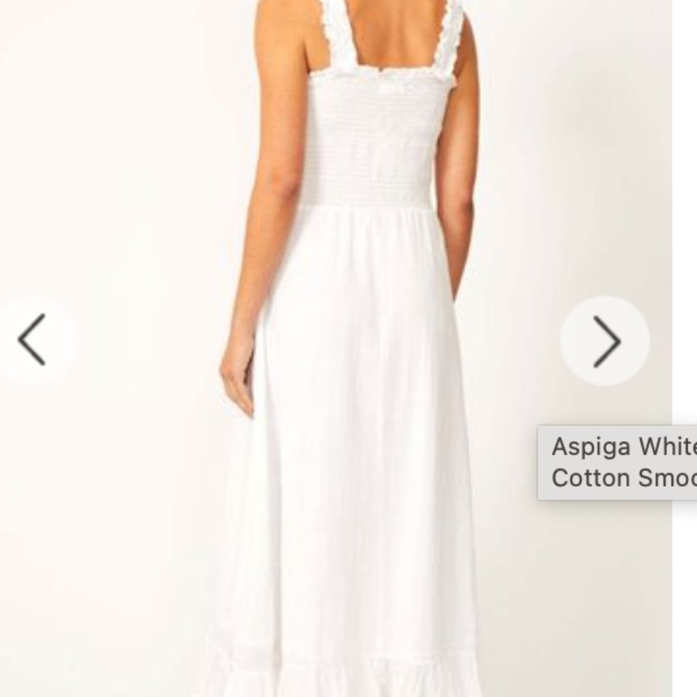Aspiga Rihanna Embroidered Sundress in White, size XS - Picture 2 of 8